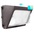 Luxrite Dusk to Dawn LED Wall Pack Lights 3 CCT Selectable 3500K-5000K 80/100/120W 11680/14600/17500LM IP65 LR40540-1PK